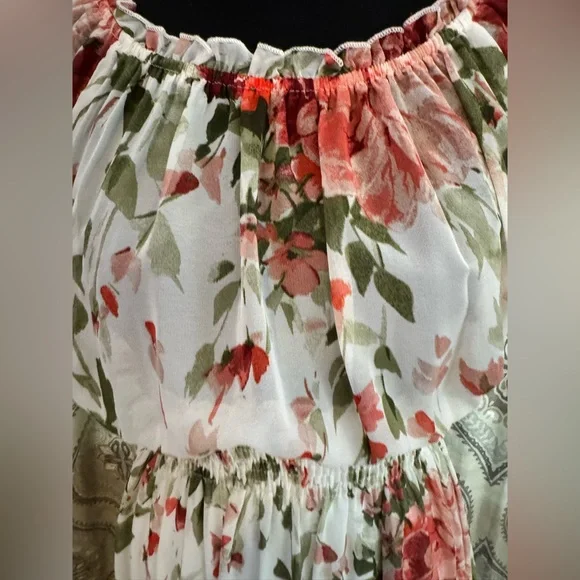 Kate and Lily Floral Maxi Dress in Pink and White Size 4 - Picture 3 of 8